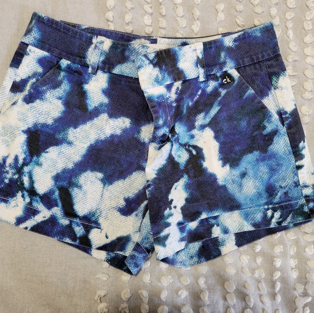 Calvin Klein women's shorts, blue, size 6